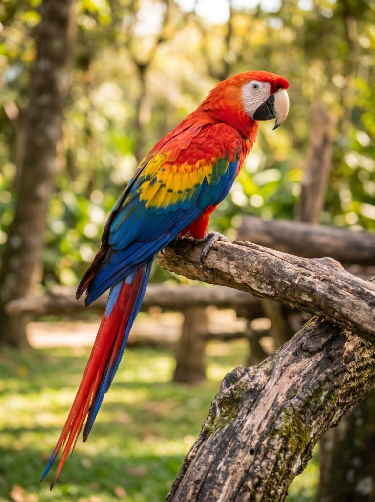 Macaw_on_branch_in_nature_202607281006